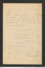 Nachlass Franz Steindachner, Brief von C. A. Wismar an Franz Steindachner (21.11.1888), Inv.Nr. 600.01, Seite 4